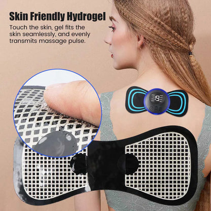 5Pcs Set Neck Back Massager Sticker EMS Pulse Mini Electric Massage for Shoulder Leg Cervical Body Muscle Stimulator Relief Pain